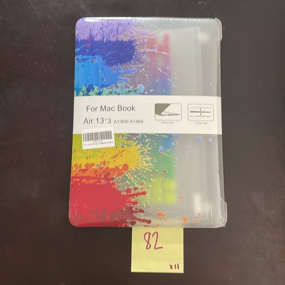 MacBook Air 13”3 rainbow splatter design hardshell case - Picture 3 of 3